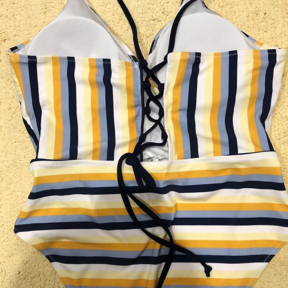 Cupshe | NWT Striped One Piece Bathing Suit - Picture 12 of 15